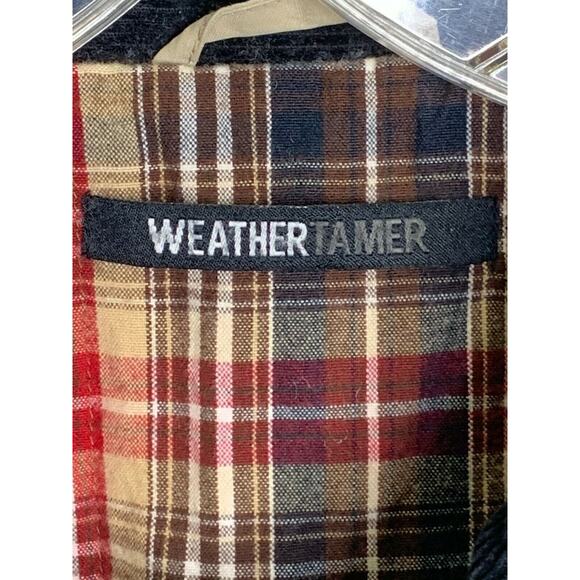 Vintage Mens Coat Plaid Blanket Lined Barn Chore Duck Hunting Corduroy Collar XL - Picture 4 of 9